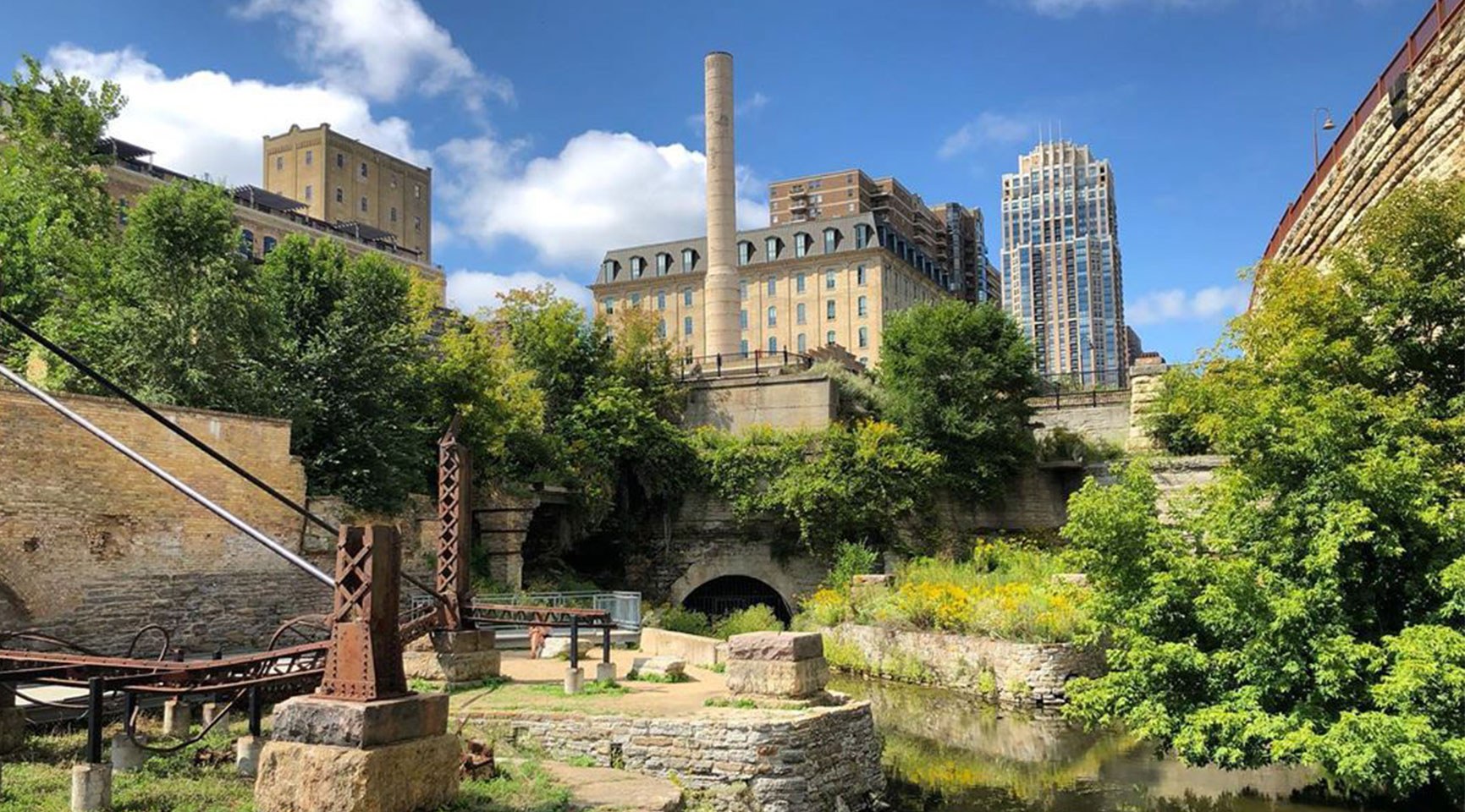 Sunny day around the ruins